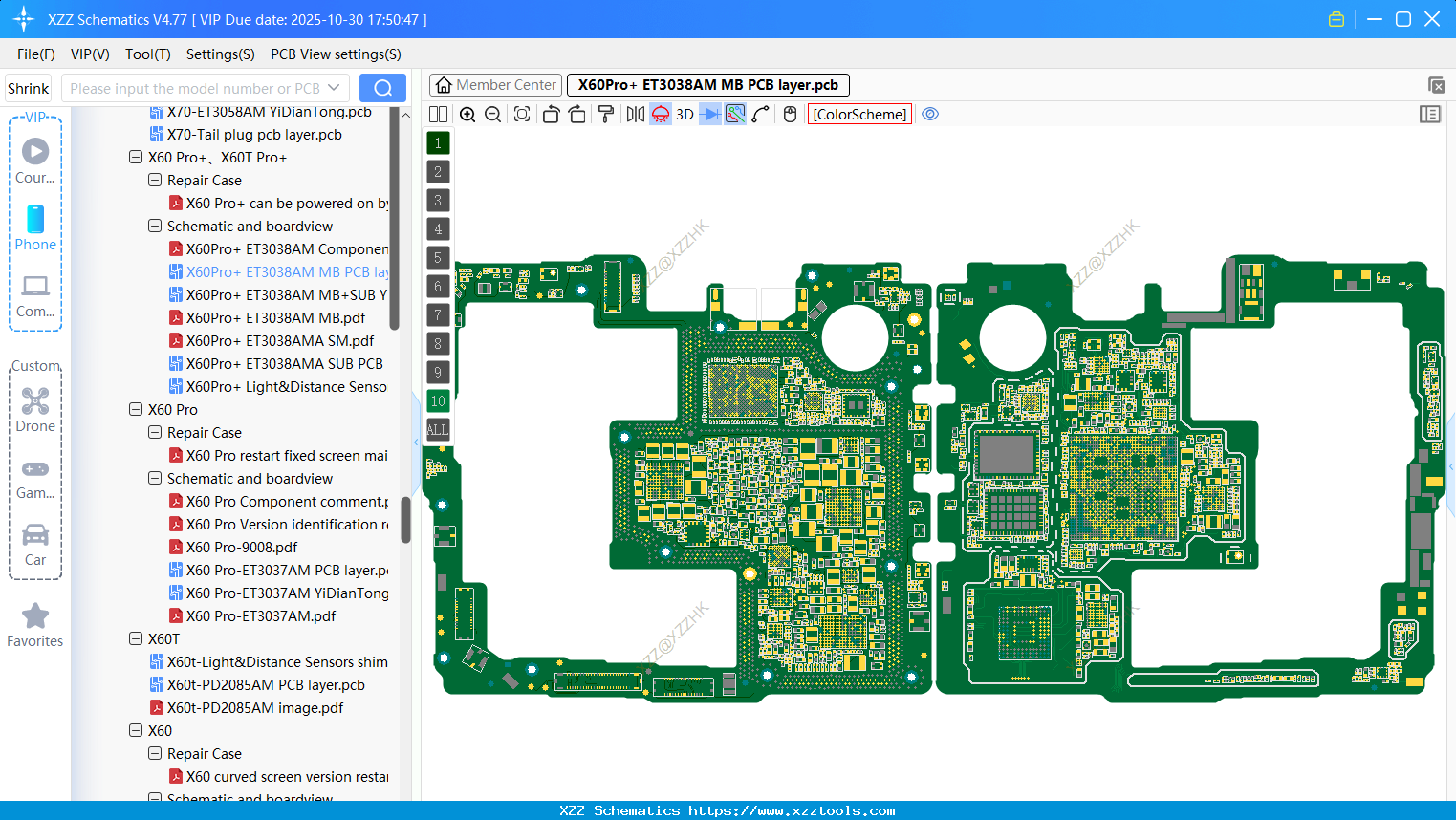 VIVO X60Pro+ ET3038AM MB PCB Layer